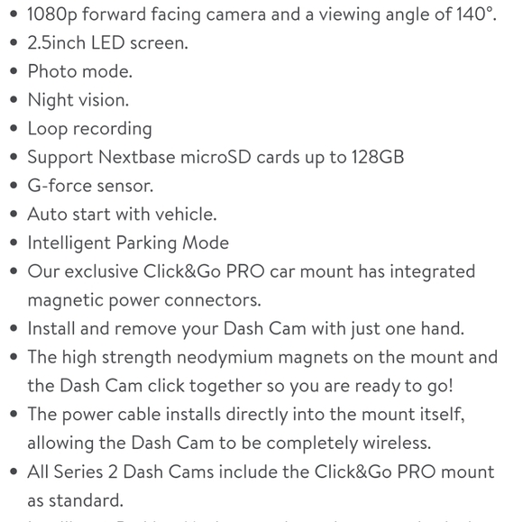 Nextbase Dash Cam *new in box - Picture 5 of 7